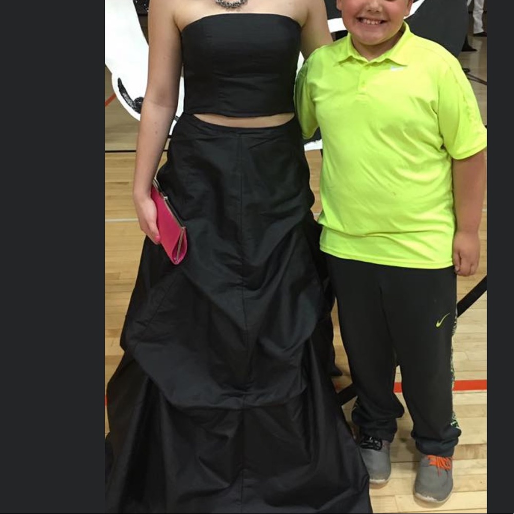 Black floor length dress!